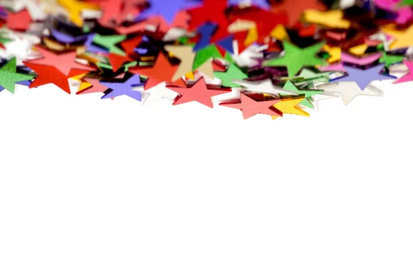 Colored stars over white — Stock Photo, Image