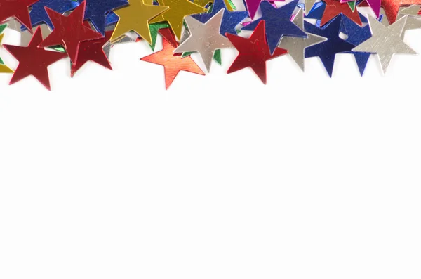 Colored stars on white — Stock Photo, Image