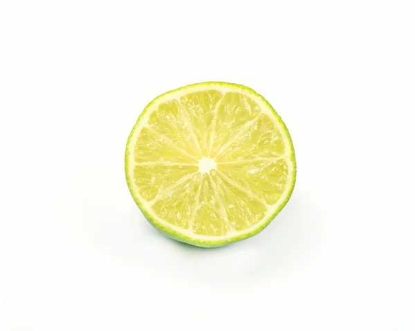 Slice of fresh lime isolated — Stock Photo, Image