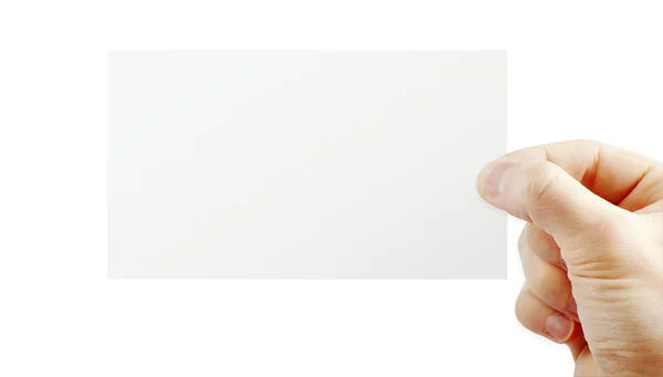 Papel de mão isolado — Fotografia de Stock