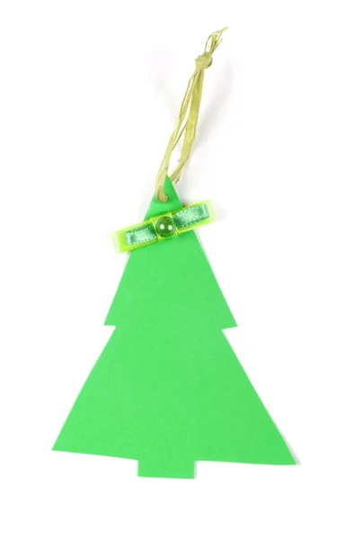 Christmas tree label — Stock Photo, Image