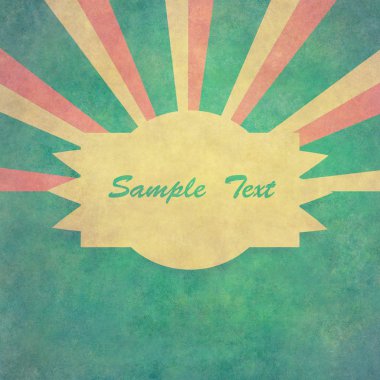 Vintage güneş ışınları arka plan