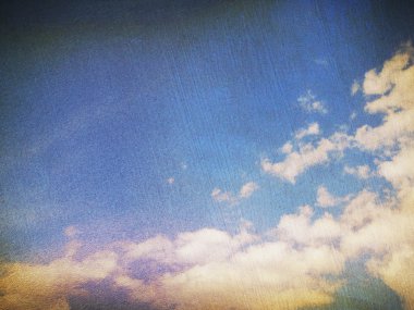 retro bulutlu gökyüzü