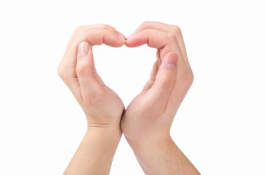 iki el bir kalp şeklindebir