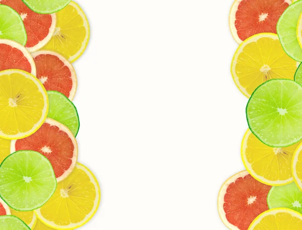 Abstracte achtergrond van citrus segmenten — Stockfoto