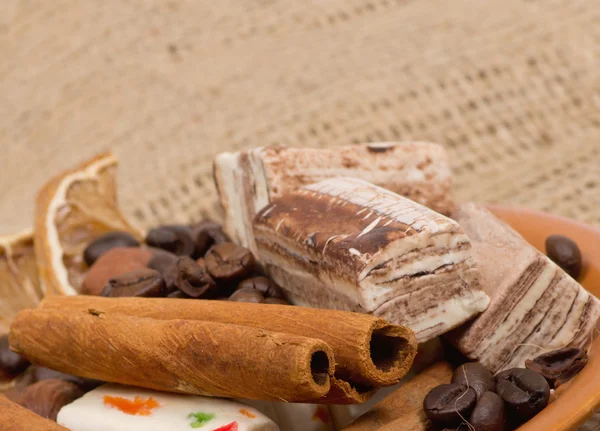 Sweets to tea isolated — Stock Photo, Image