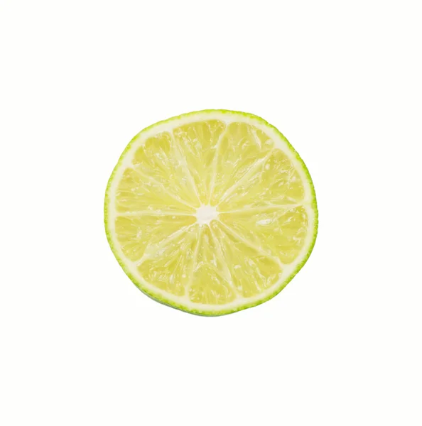 片新鲜柠檬孤立 — 图库照片