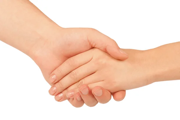 Shaking hands of two people — Stock Photo, Image