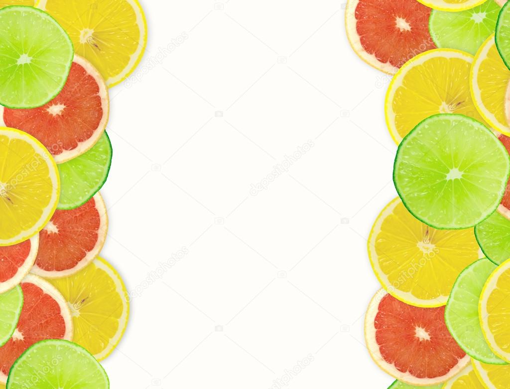 Abstract background of citrus slices