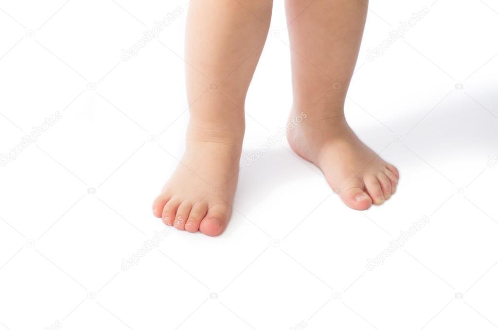 Baby feet isolated