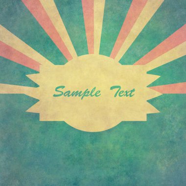 Vintage güneş ışınları arka plan
