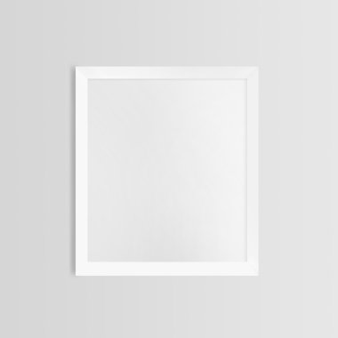 boş çerçeve beyaz bir duvar üzerinde