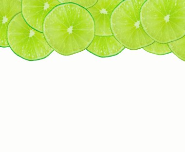 Arka plan yeşil narenciye dilimleri