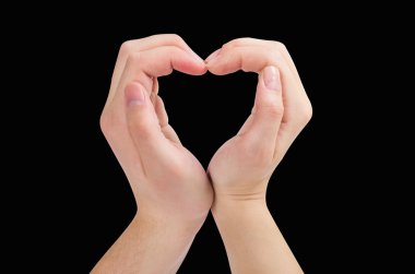 iki el bir kalp şeklindebir