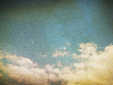 retro bulutlu gökyüzü
