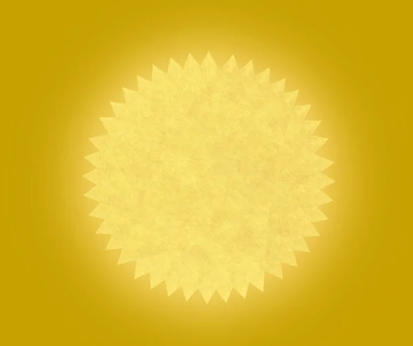 Yellow painting sun — Stock Photo, Image