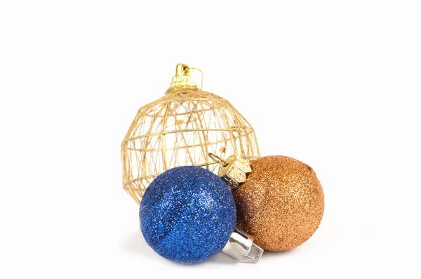 Christmas  spheres on a white background — Stock Photo, Image