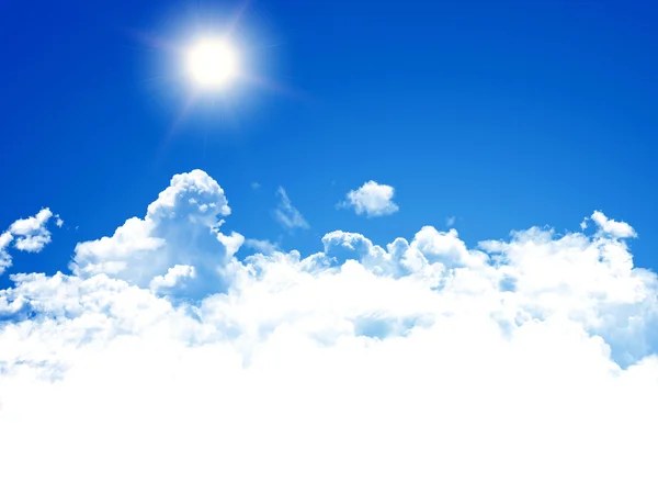 Sky background with  clouds — Stock Photo, Image