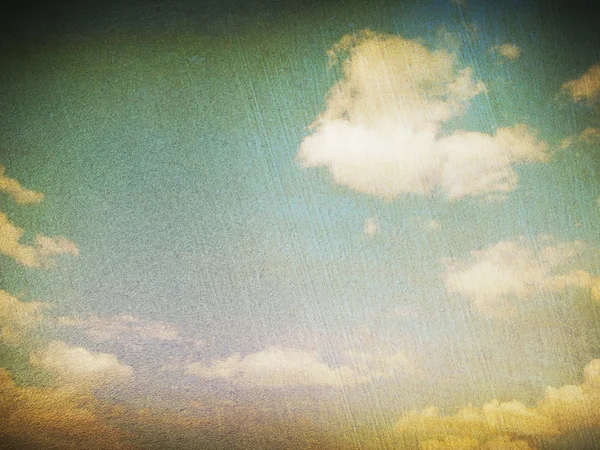 Retro image of  cloudy sky — Stock Photo, Image