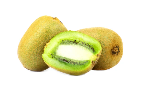 Frutos kiwi sobre fondo blanco —  Fotos de Stock