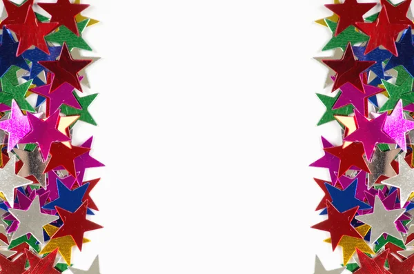 Colored stars on white background — Stock Photo, Image