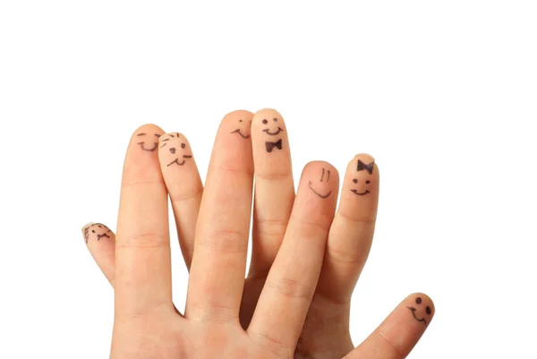 手指的家庭概念 — 图库照片