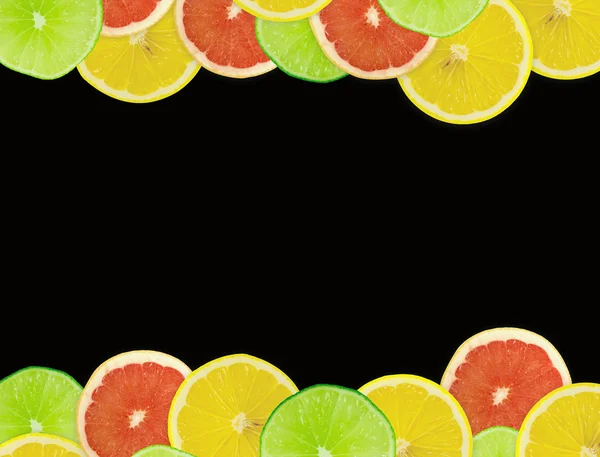 Abstracte achtergrond van citrus segmenten. — Stockfoto