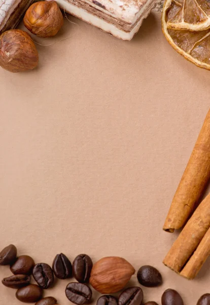 Menú Diseño con dulces — Foto de Stock