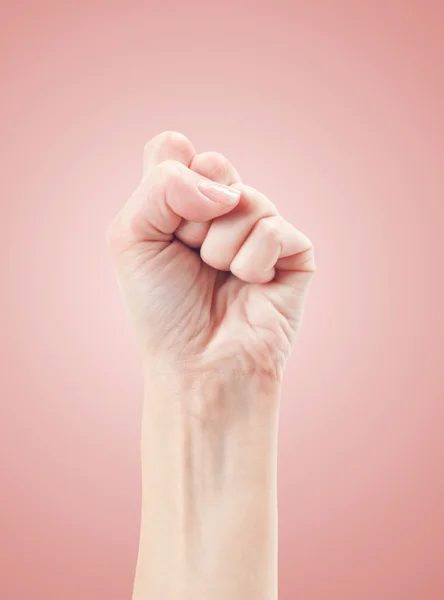 Fist. Gesture of hand — Stock Photo, Image