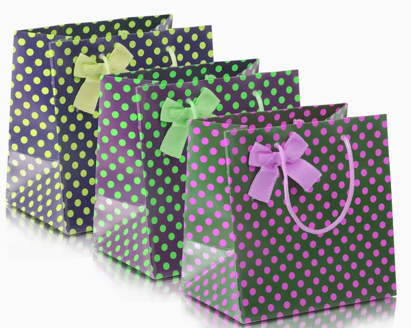 Shopping bags on white background — Stock Photo, Image