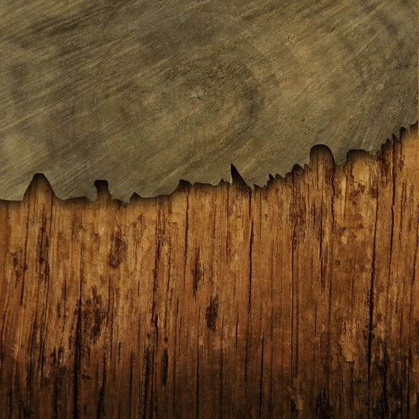 Gebarsten houten plank — Stockfoto