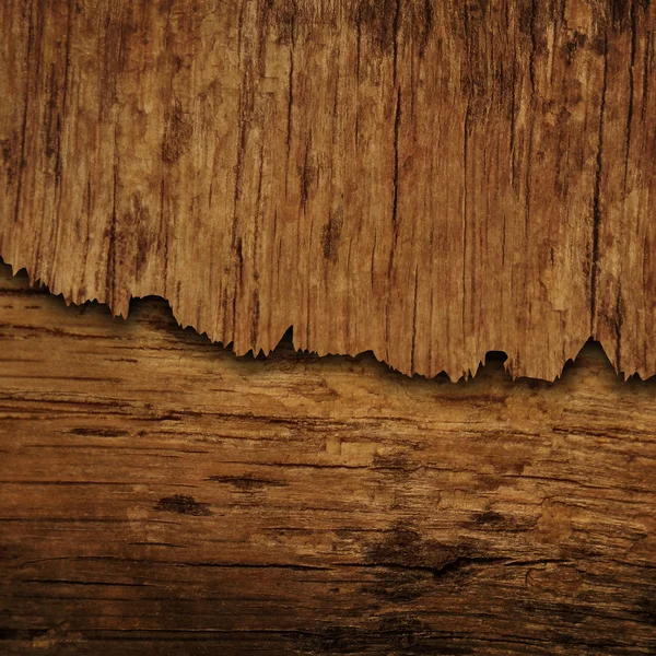 Gebarsten houten plank — Stockfoto