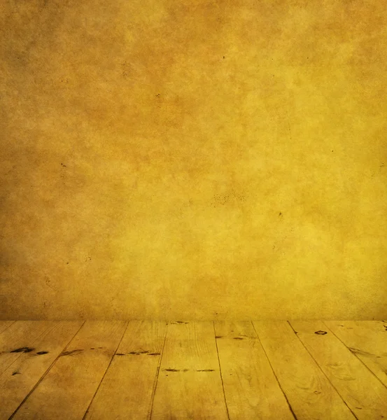 Kamer met houten vloer — Stockfoto