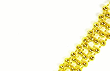 boş kopya alanı ile altın boncuk