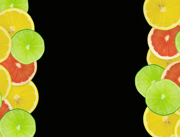 Abstracte achtergrond van citrus segmenten — Stockfoto