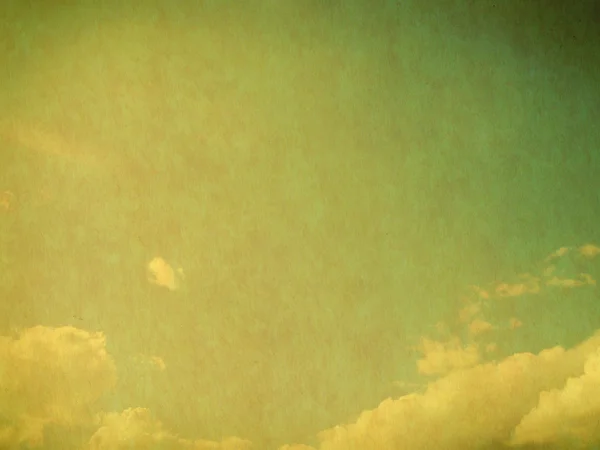 Clouds in blue sky in retro style. — Stock Photo, Image