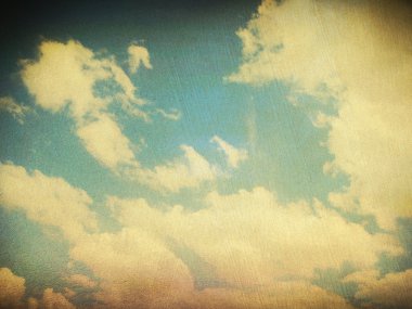 retro bulutlu gökyüzü