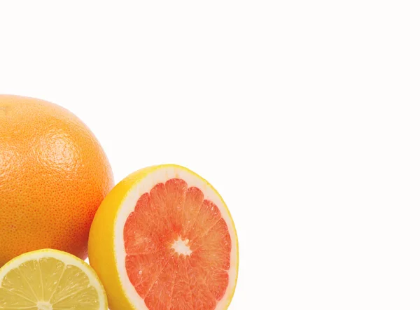 Свежий лимон, грейпфрут и апельсин — стоковое фото