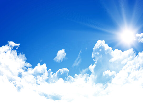 Фон неба с облаками