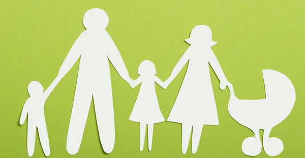 Closeup of paper family — Stock Photo, Image