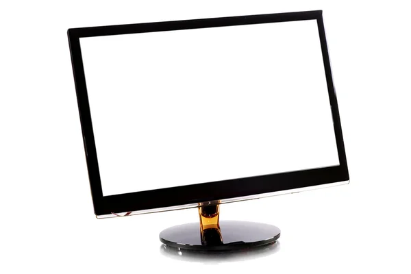 Monitor em fundo branco — Fotografia de Stock