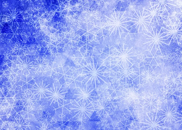 Fundo de natal com flocos de neve — Fotografia de Stock