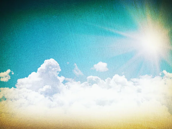 Cielo azul con nubes blancas —  Fotos de Stock