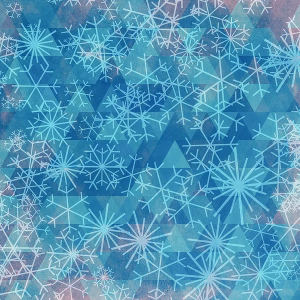 Christmas background with snowflakes — Stock Photo, Image