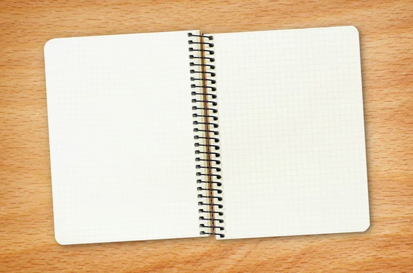 Quaderno bianco bianco — Foto Stock