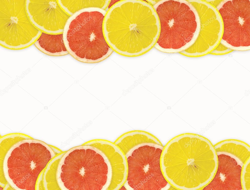 Abstract background of citrus slices.