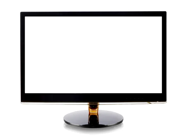Monitor de computador isolado em branco — Fotografia de Stock