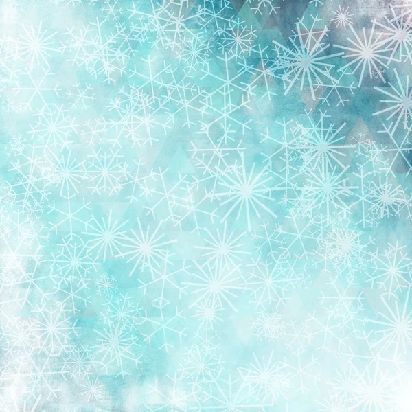 Christmas background with snowflakes — Stock Photo, Image