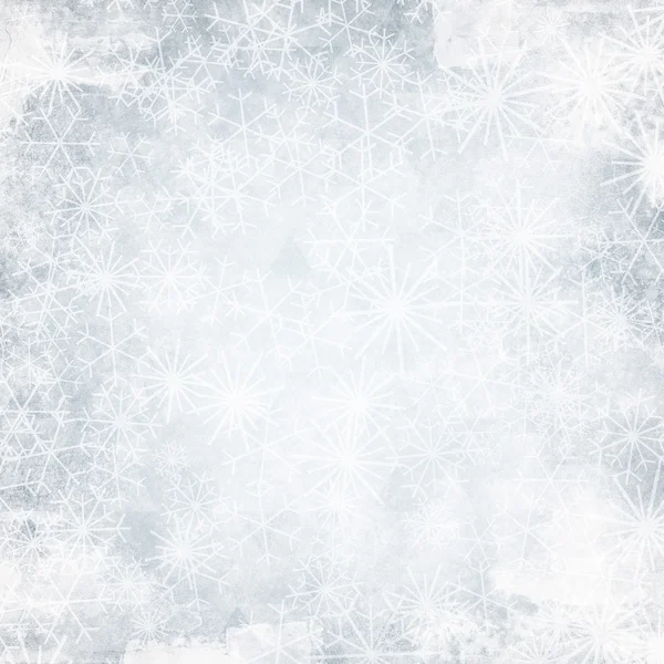 Christmas background with snowflakes — Stock Photo, Image