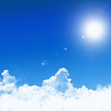 Mavi gökyüzü arkaplanı